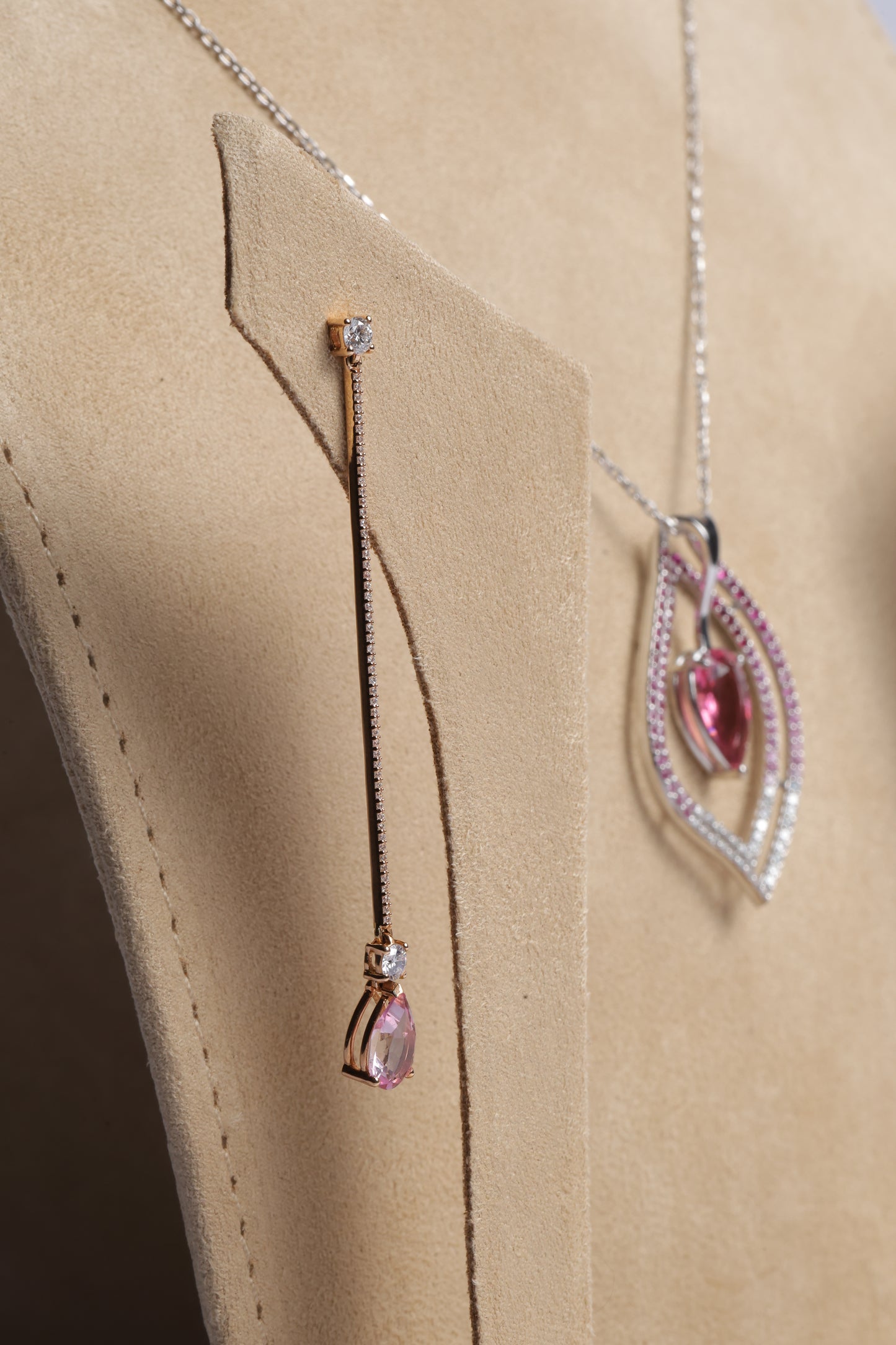Blush Heart Earrings