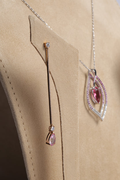 Blush Heart Earrings