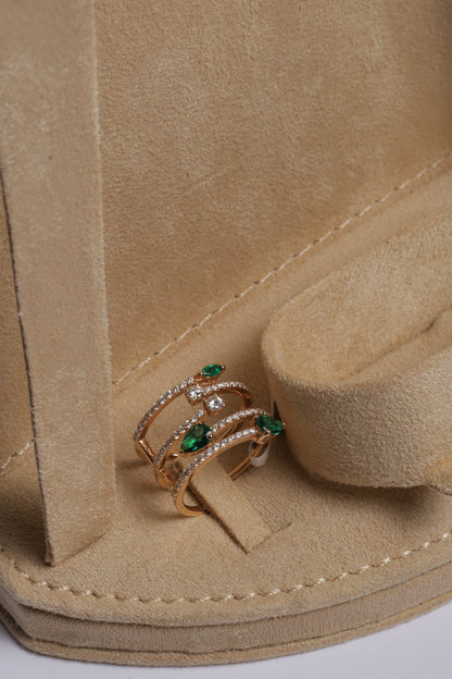 Green Leaves Ring